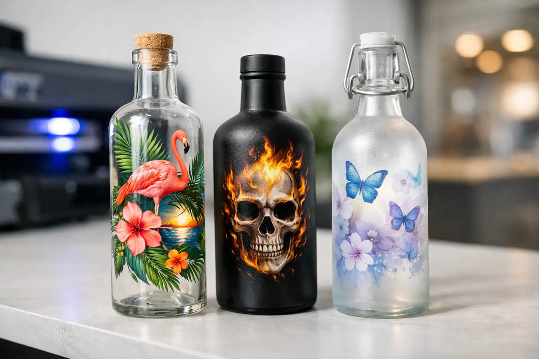 UV DTF for Glass Bottles That Actually Sells