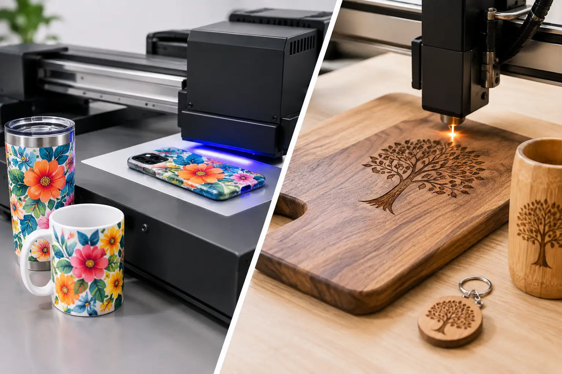 UV DTF Versus Laser Engraving for Products