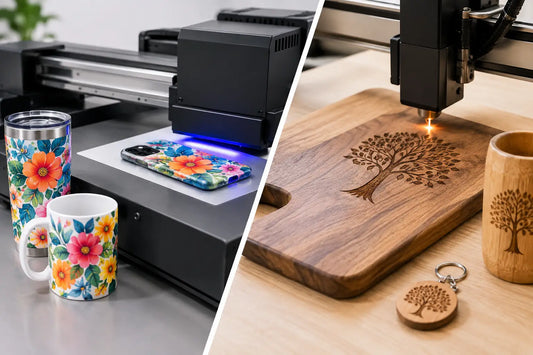 UV DTF Versus Laser Engraving for Products